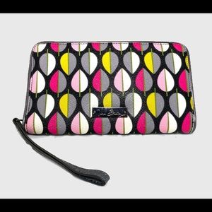 Vera Bradley leather wristlet